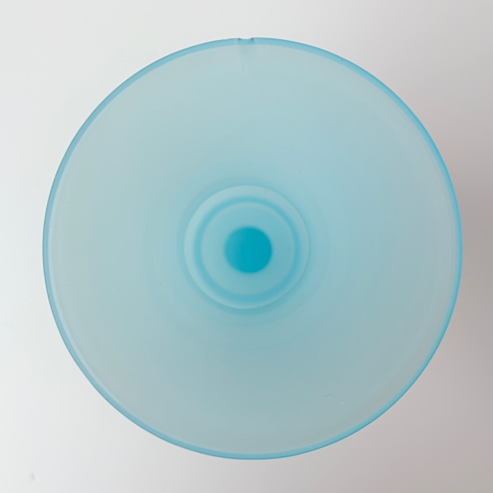 VTG Czech Czechoslovakia Cased Glass Bud Vase Blue 5 1/4” - Picture 2 of 10